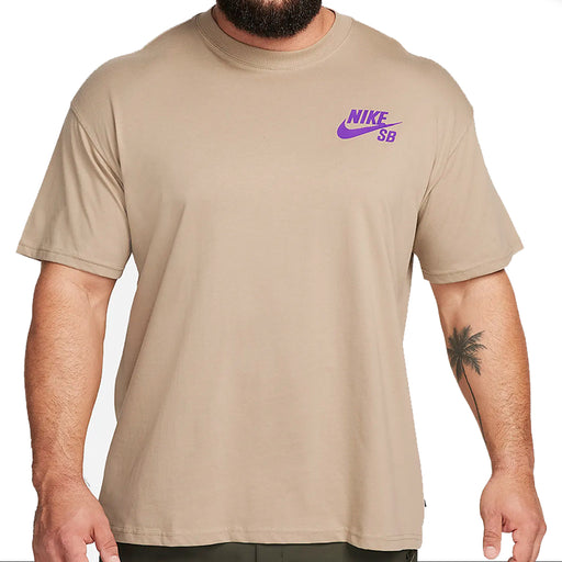 Nike SB Logo T-Shirt - Sand DC7817-893 | Underground Skate Shop