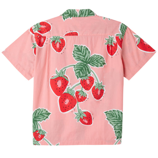 Obey Jumbo Berries Button Up Woven Shirt - Pink | Underground Skate Shop