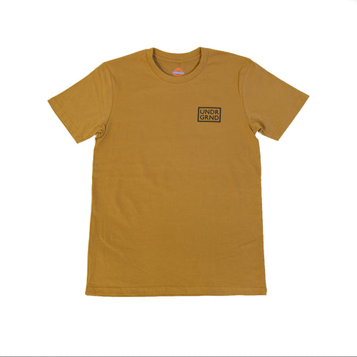 Underground Box Logo T-Shirt - Camel | Underground Skate Shop