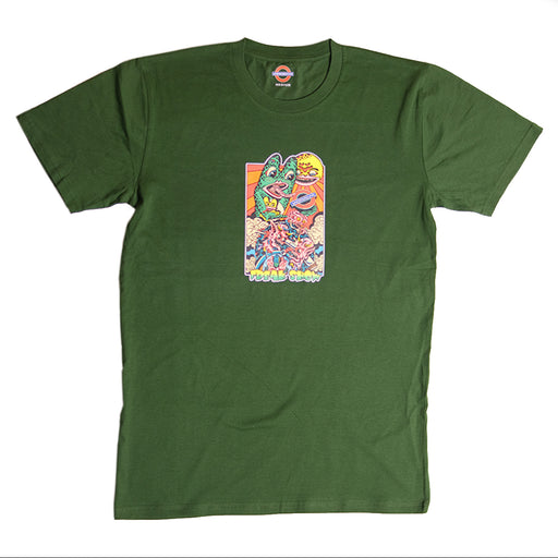 Underground Crabe T-Shirt - Forest Green Front
