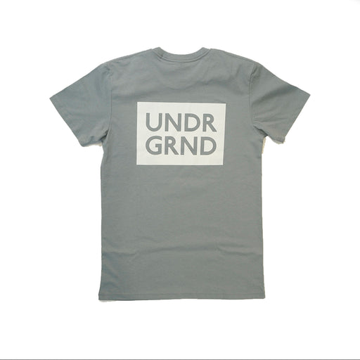 Underground Box Logo T-Shirt - Mineral Blue | Underground Skate Shop