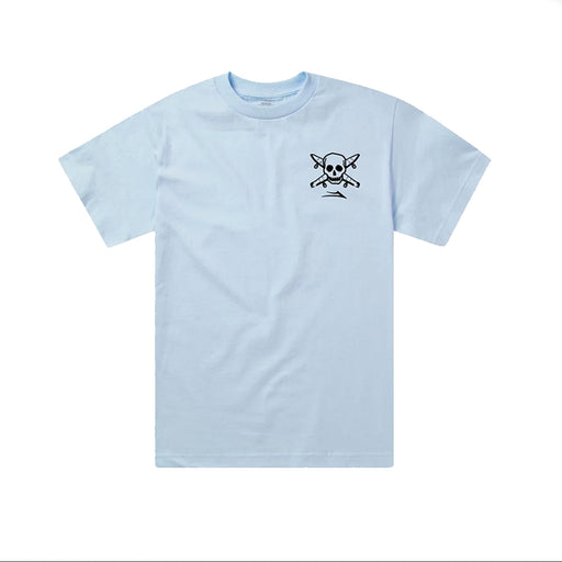 Lakai x Fourstar Street Pirate T-Shirt - Light Blue | Underground Skate Shop