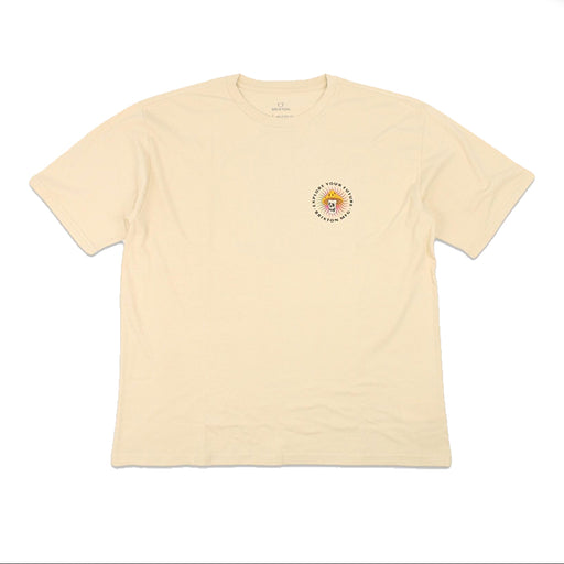 Brixton Future T-Shirt - Cream Garment Dye | Underground Skate Shop