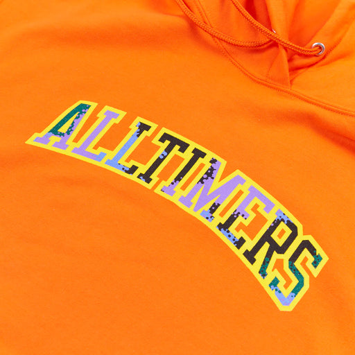 Alltimers City College Hoodie - Orange | Underground Skate Shop