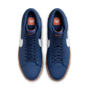 Nike SB Blazer Mid Orange Label ISO - Navy Leather/Gum FJ1680-400 | Underground Skate Shop