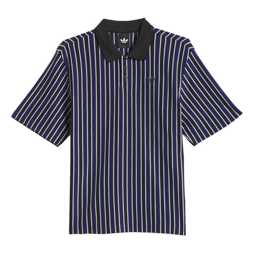 Adidas Classic Polo - Black/Blue Front