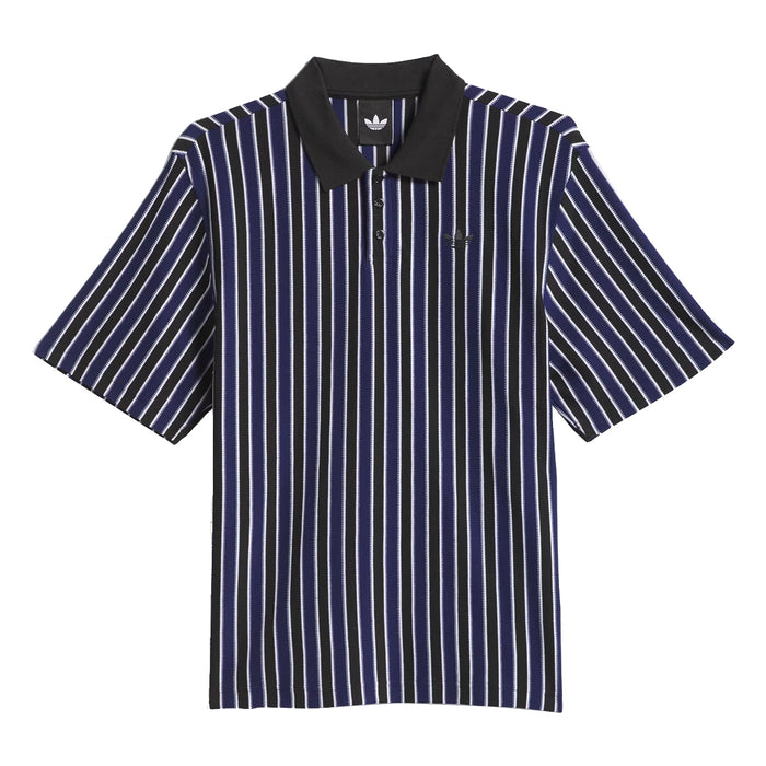 Adidas Classic Polo - Black/Blue Front