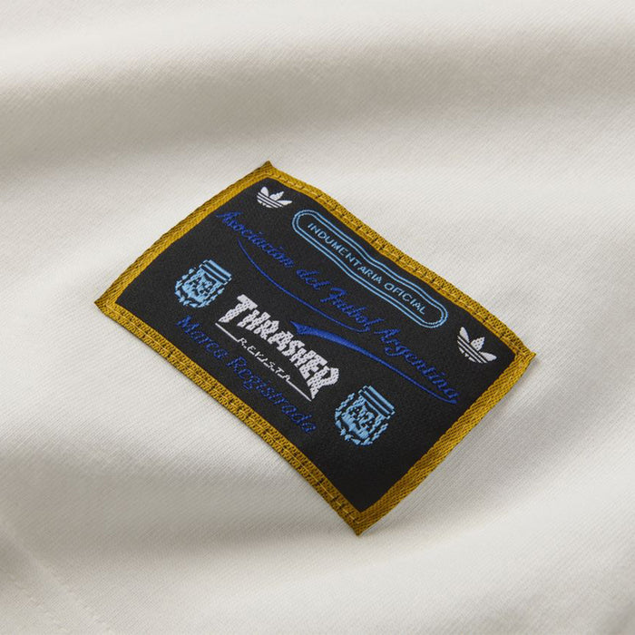 Adidas X Thrasher X Argentine Football Association T-Shirt - White Detail