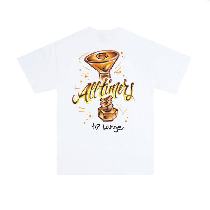 Alltimers x Bronze 56k Lounge T-Shirt - White | Underground Skate Shop