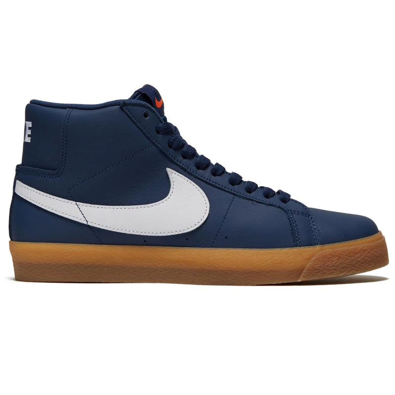 Nike SB Blazer Mid Orange Label ISO - Navy Leather/Gum