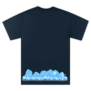 Bronze Rock Hard T-Shirt - Navy Back