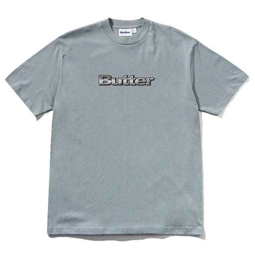 Butter Goods Alloy Logo T-Shirt - Dull Ocean