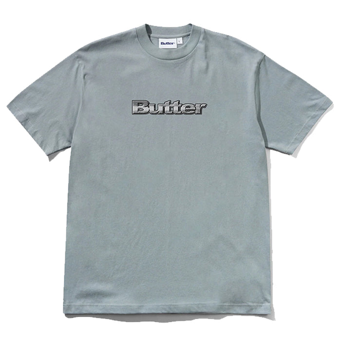 Butter Goods Alloy Logo T-Shirt - Dull Ocean