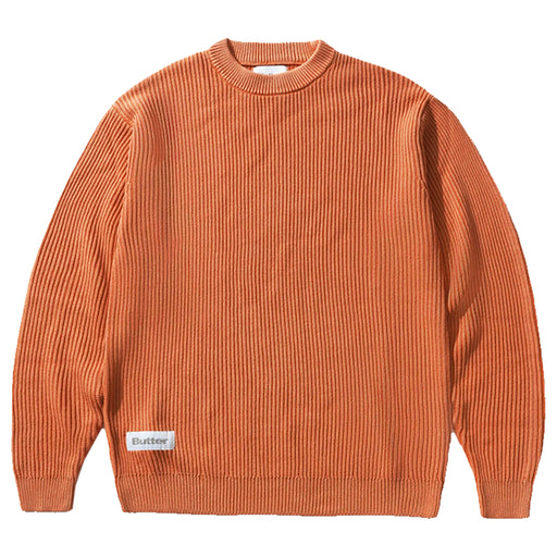 Butter Goods Bleach Knit Sweater - Coral