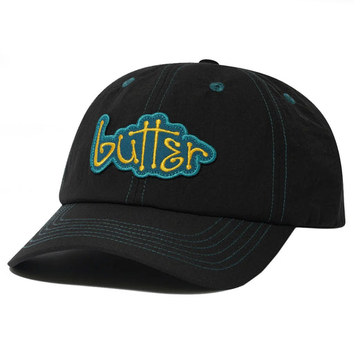 Butter Goods Connection 6 Panel Cap - Black Front