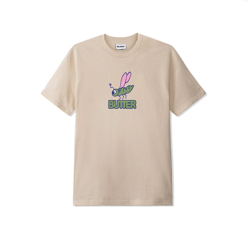 Butter Goods Dragonfly T-Shirt - Sand | Underground Skate Shop
