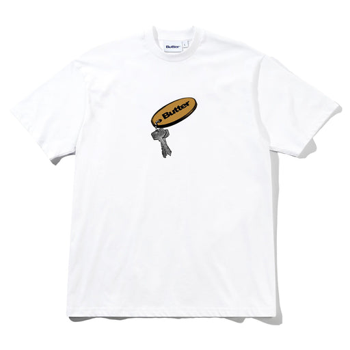 Butter Goods Key Chain T-Shirt - White