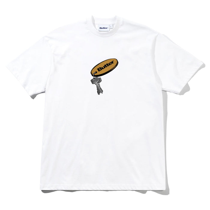 Butter Goods Key Chain T-Shirt - White