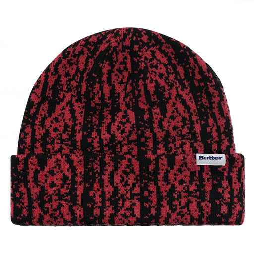 Butter Goods Lowland Camo Beanie - Berry
