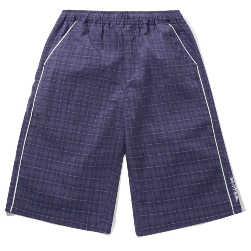 Butter Goods Main Shorts - Navy Plaid