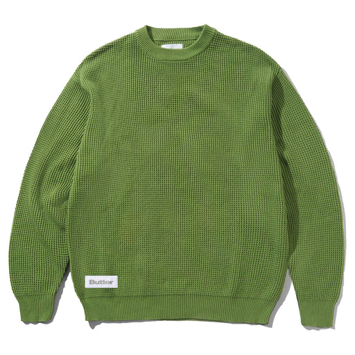 Butter Goods Newcomer Reversible Knit Sweater - Grass Front