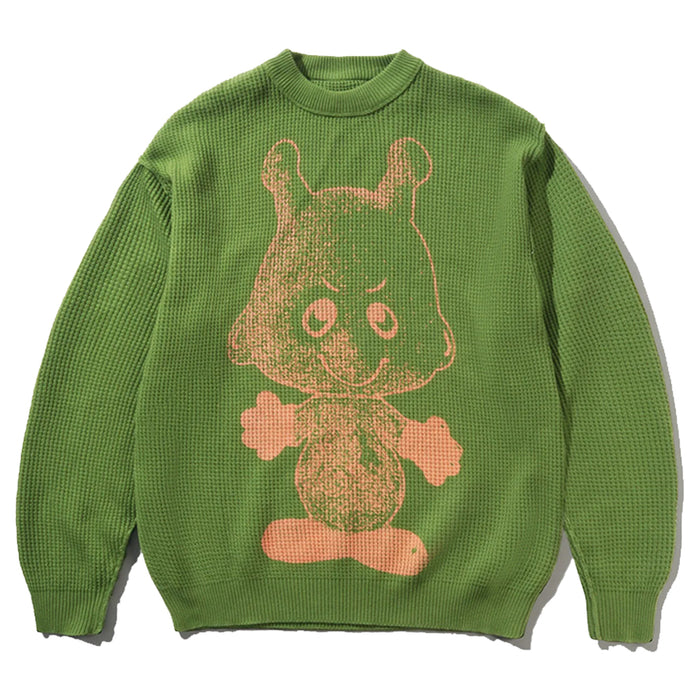 Butter Goods Newcomer Reversible Knit Sweater - Grass Reversed