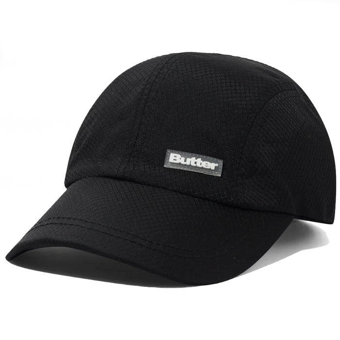 Butter Goods Stride  4 Panel Cap - Black Front