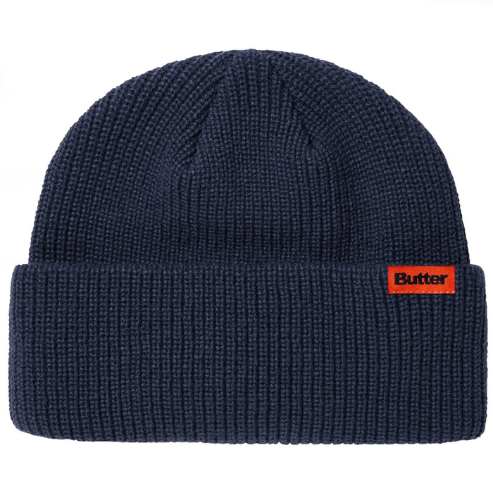 Butter Goods Tall Wharfie Beanie - Navy