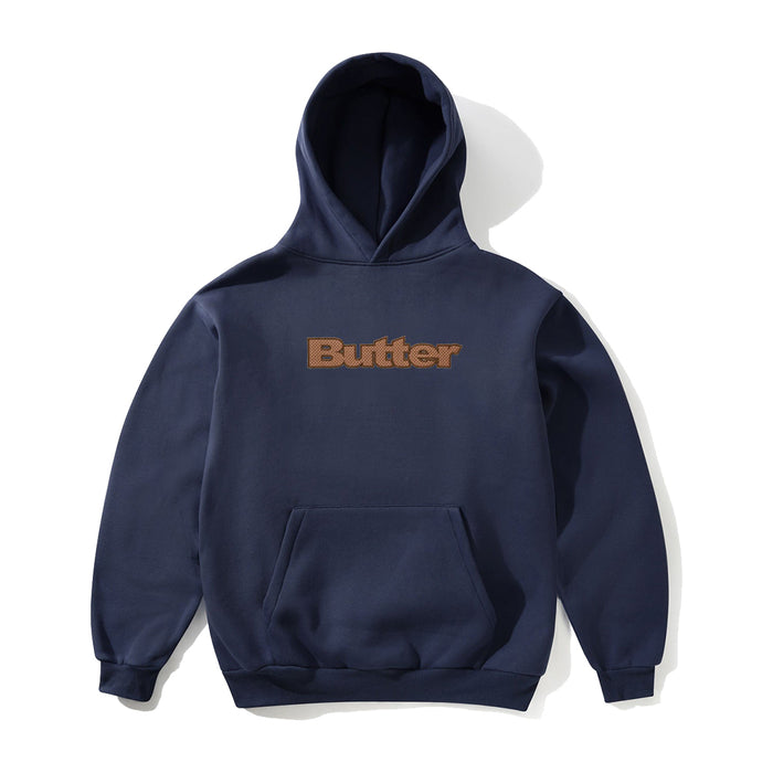 Butter Goods Textured Logo Hoodie - Navy