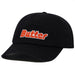 Butter Goods Transit 6 Panel Cap - Black Front