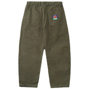 Butter Goods Work Pants - Army Green Back
