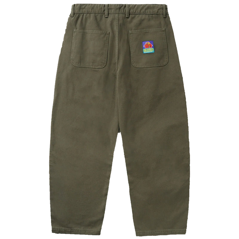 Butter Goods Work Pants - Army Green Back