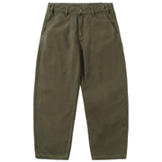 Butter Goods Work Pants - Army Green Front