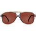 CHPO Dallas Sunglasses - Cigar Smoke/Brown Front