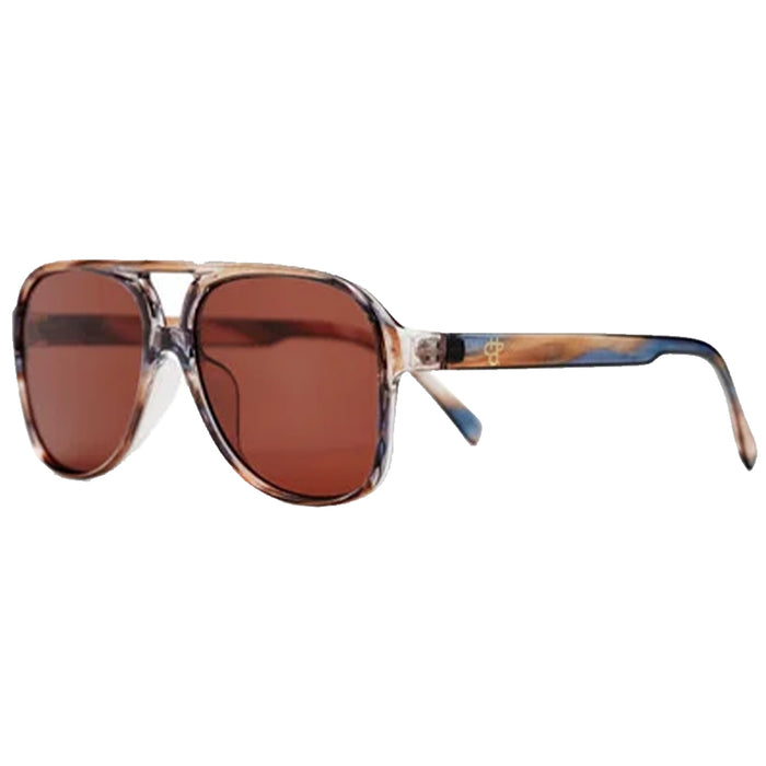 CHPO Dallas Sunglasses - Cigar Smoke/Brown Side