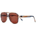 CHPO Dallas Sunglasses - Cigar Smoke/Brown Side