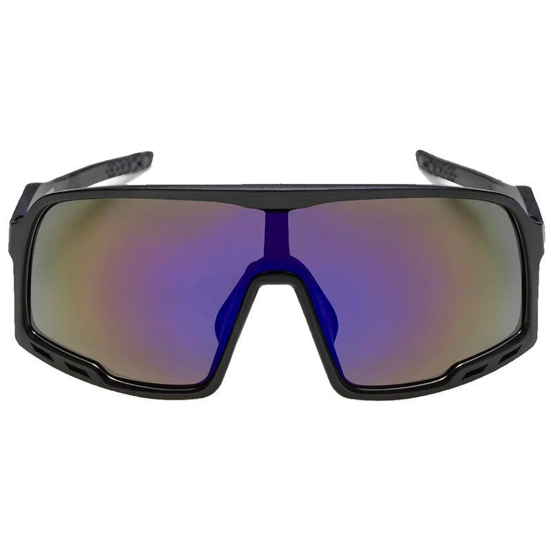 CHPO Henrik Sunglasses - Black/Purple Mirror Front