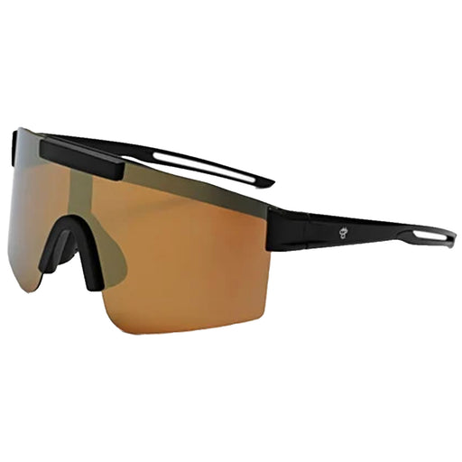 CHPO Luca Sunglasses - Black/Red Mirror Side