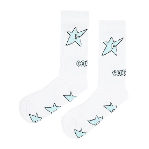Carpet C-Star Glow in the Dark Socks - White 