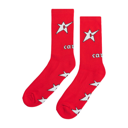 Carpet C-Star Socks - Red/Silver