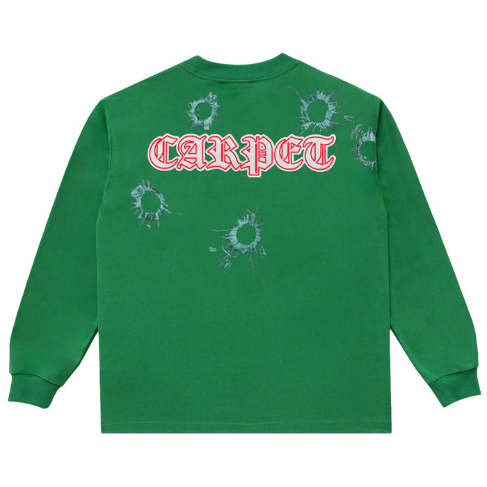 Carpet Company Body Count Longsleeve T-Shirt - Green Back