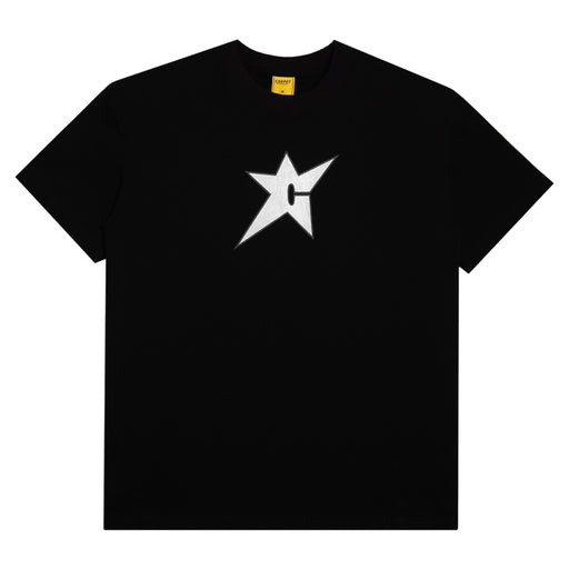 Carpet Company C-Star T-Shirt - Black/Silver Front