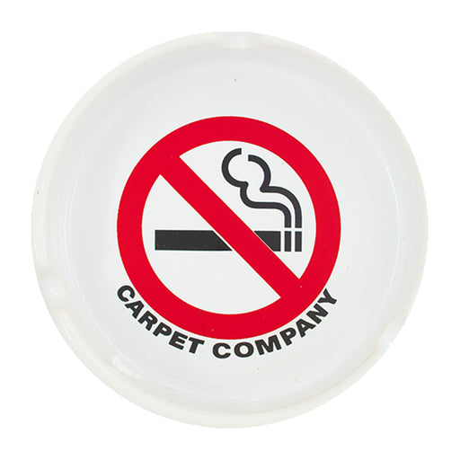 Carpet Company No Smoking Ashtray - White