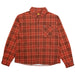 Carpet Company Plaid Denim Button Up - Brown Front