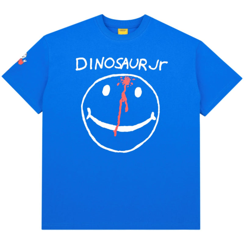 Carpet Company x Dinosaur Jr Smiley T-Shirt - Blue Front