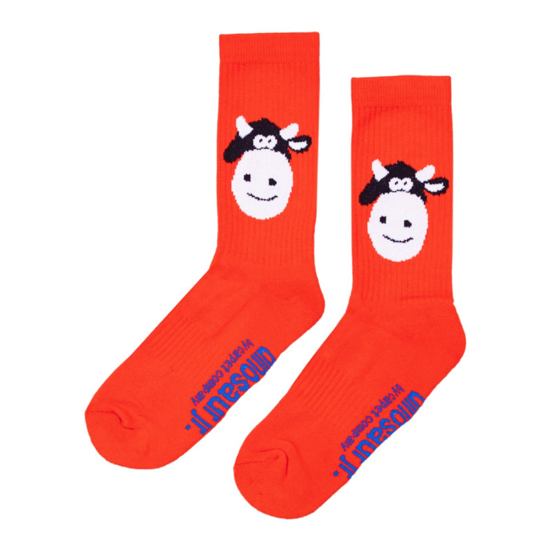 Carpet x Dinosaur Jr Cow Socks - Red