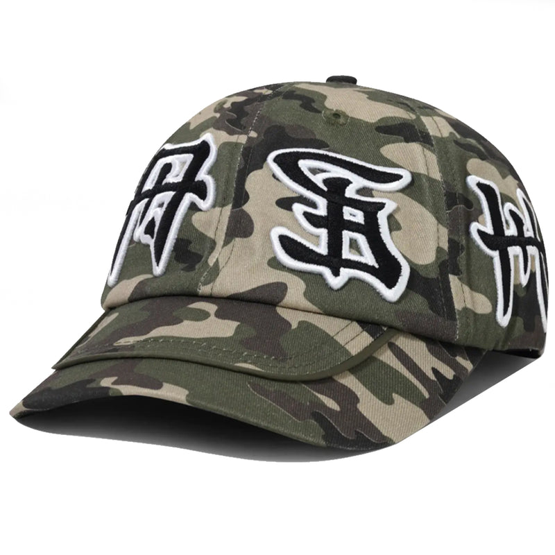 Cash Only Camo 6 Panel - Camo Front