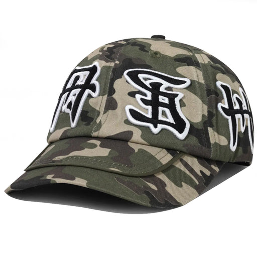 Cash Only Camo 6 Panel - Camo Front