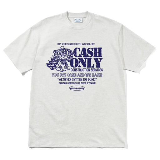Cash Only Dash T-Shirt - Ash