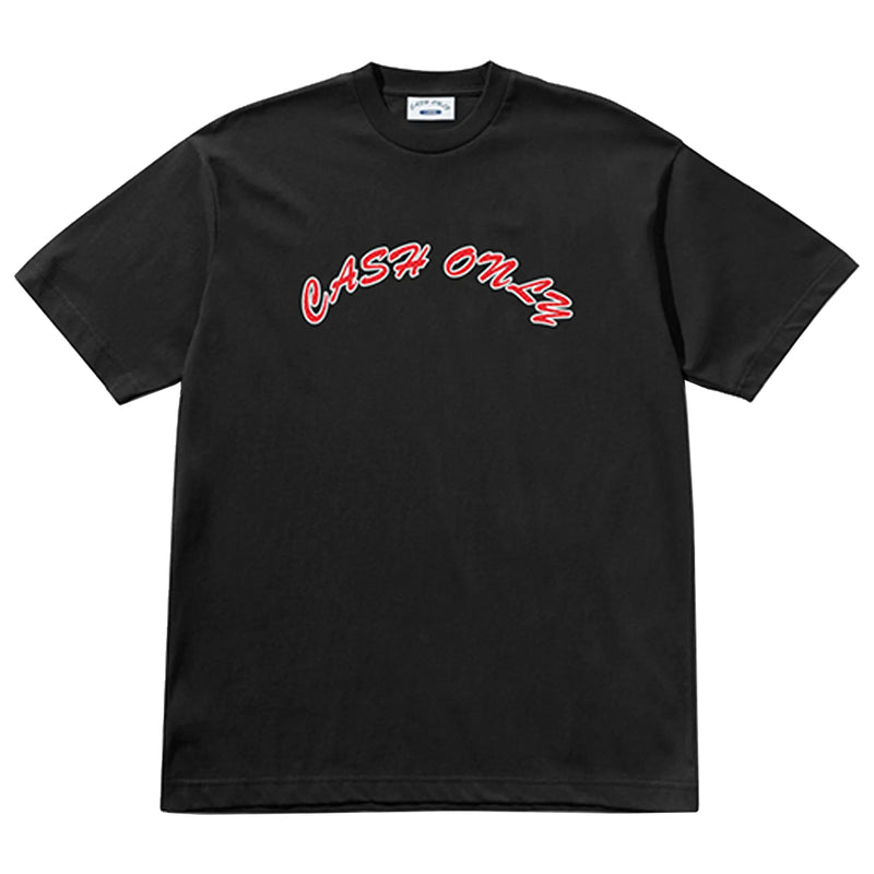 Cash Only Grid Logo T-Shirt - Black 